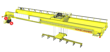 Konecranes Plate Handling Crane featuring Smarter Cabin and access to real-time data